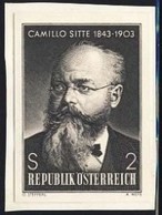 AUSTRIA (1968) Camillo Sitte. Black Print. Scott No 808, Yvert No 1091. - Proeven & Herdruk