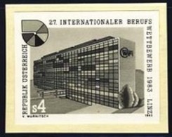 AUSTRIA (1983) Chamber Of Commerce Building. Black Print. Scott No 1249, Yvert No 1576. - Proofs & Reprints