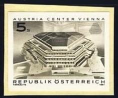 AUSTRIA (1987) Austria Center. Black Print. Scott No 1391, Yvert No 1708. - Proeven & Herdruk