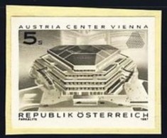 AUSTRIA (1987) Austria Center. Black Print. Scott No 1391, Yvert No 1708. - Prove & Ristampe