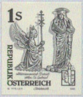 AUSTRIA (1995) Abbesse's Crosier, St. Gabriel Abbey. Black Print. Scott No 1599, Yvert No 1984. - Proofs & Reprints