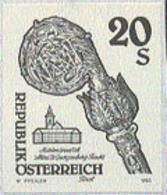 AUSTRIA (1993) Fiecht Monastery. Black Print. Scott No 1613. - Proofs & Reprints