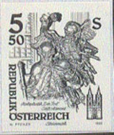 AUSTRIA (1993) Admont Monastery. Black Print. Scott No 1603, Yvert No 1924. - Proofs & Reprints