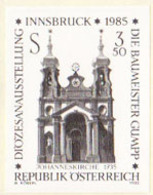 AUSTRIA (1985) Johanneskirch. Black Print. Scott No 1315, Yvert No 1644. - Probe- Und Nachdrucke