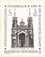 AUSTRIA (1985) Johanneskirch. Black Print. Scott No 1315, Yvert No 1644. - Ensayos & Reimpresiones