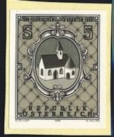 AUSTRIA (1988) Feldkirchen 1100th Anniversary. Black Print. Scott No 1438, Yvert No 1762. - Proeven & Herdruk