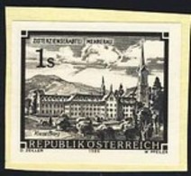 AUSTRIA (1989) Mehrarau Monastery. Black Print. Scott No 1465, Yvert No 1796. - Proeven & Herdruk