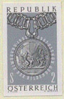 AUSTRIA (1967) Minerva. Black Print. Scott No 800, Yvert No 1082. Medal For 275th Anniversary Of Vienna Academy - Proeven & Herdruk