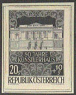 AUSTRIA (1948) Kunstlerhaus. Black Print. 80th Anniversary. Scott No B245, Yvert No 732. - Prove & Ristampe