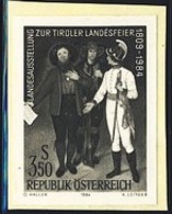 AUSTRIA (1984) Imperial Troops Meeting South Tyrolean Reserves. Black Print. Scott No 1279, Yvert No 1606. - Proofs & Reprints