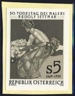 AUSTRIA (1989) "Die Malerei" By Jettmar. Black Print. Scott No 1452. - Proofs & Reprints