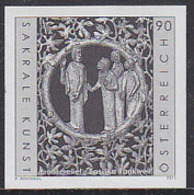 AUSTRIA (2011) Bronze Relief - Rankwil Basilica. Black Print. - Proofs & Reprints