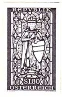 AUSTRIA (1967) Margrave Leopold III. Black Print. Scott No 804, Yvert No 1086. Patron Saint Of Austria. - Proofs & Reprints