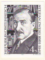AUSTRIA (1981) Stefan Zweig. Black Print. Scott No 1199, Yvert No 1521. - Proofs & Reprints