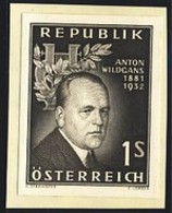 AUSTRIA (1959) Anton Wildcans. Black Print. Scott No 615, Yvert No 866. - Proofs & Reprints