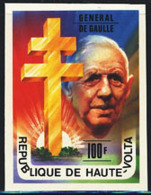 UPPER VOLTA (1977) De Gaulle. Imperforate. Scott No 434, Yvert No 413. - Haute-Volta (1958-1984)