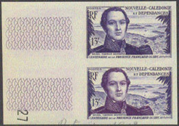 NEW CALEDONIA (1953) Despointes. Trial Color Proof Pair. Scott No 299, Yvert No 283. - Non Dentelés, épreuves & Variétés