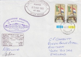 Polaire Sud-africain, 485 Obl. CapeTown Le 6 VI 83 Cachet Pr.Edward 25May83 + Mv Agulhas 29 + Géologie - Briefe U. Dokumente