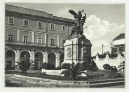 AVERSA - PIAZZA MUNICIPIO E MONUMENTO - VIAGGIATA FG - Aversa