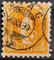 SWITZERLAND 1888 - Canceled - Sc# 89 - 20r - Used Stamps