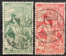 SWITZERLAND 1900 - Canceled - Sc# 99, 100 - 5r 10r - U.P.U. - Gebraucht