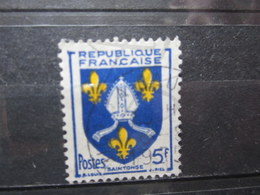 VEND BEAU TIMBRE DE FRANCE N° 1005 , JAUNE DECALE !!! (b) - Usados