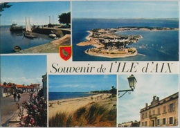 Cartes Postales ILE D'AIX Carte Souvenir Vue Générale De L’île 5 Multivues - Poitou-Charentes