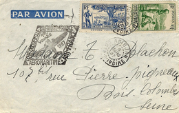 Mars 1937- Enveloppe D'Abidjian Pour Parisaffr. à 4,50 F - Saulgrain N°06 - Storia Postale