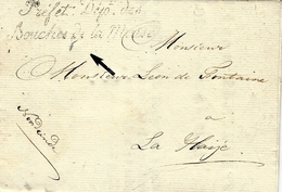 1811- Lettre En Franchise Du" Préfet Dép. Des / Bouches De La Meuse " De La Haye Pour La Haye - 1792-1815: Départements Conquis