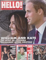 Magazine Hello! Nr 1150 22 November 2010 - About The Engagement Of Prince William And Kate Middleton - Coronation Street - 1950-Oggi