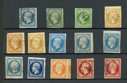 Superbe Sélection De 14 Timbres Entre N°10 Et N°17. Tous Superbes Avec Grandes Marges. A Voir. TTB. - Autres & Non Classés