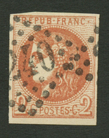 2c BORDEAUX (n°40) Obl. GC. Signé SCHELLER. TTB. - 1870 Ausgabe Bordeaux