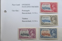 Basutoland, 1935, SG 11 - 14 *, Complete Set Of 4 Volledige Serie - Rest Plakker / Neuf Avec Charnière / Falzspur - 1933-1964 Crown Colony