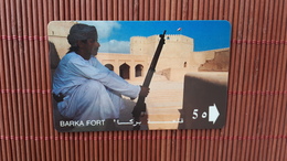 Phonecard Barka Fort Oman Control Number 90MNB Used Rare - Oman