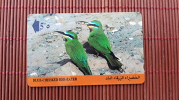 Phonecard Birds  Oman Control Number 70MNB Used Rare - Oman