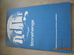 Stonehenge, Wiltshire (Ancient Monuments And Historic Buildings) By RS Newall. 3rd Edition H.M.S.O 1959 ISBN 0116700688 - Ancient