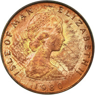 Monnaie, Isle Of Man, Elizabeth II, 1/2 Penny, 1980, TTB, Bronze, KM:58 - Isla Man
