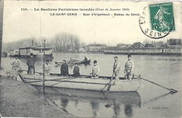 2020 - 05 - SEINE SAINT DENIS - 93 - ILE SAINT DENIS - Crue De 1910 - Quai D'Argenteuil - L'Ile Saint Denis