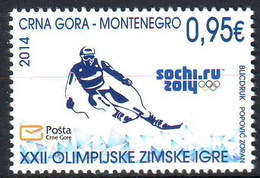 Montenegro 2014 Winter Olympic Games SOCHI Russia Skiing Sport, MNH - Winter 2014: Sotschi