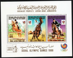 1988	Libya	1806-1808/B117	1988 Olympic Games In Seoul - Summer 1988: Seoul