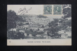 BRÉSIL - Affranchissement Plaisant De Rio De Janeiro Sur Carte Postale Pour La France En 1908  - L 60893 - Cartas & Documentos