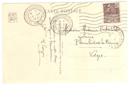 PARIS EXPOSITION COLONIALES INTle Carte Postale ANGKOR-VAT 40c Fashi Yv 271 Ob 1931 MECA Flier 7 Lignes Ondulées D121 - Lettres & Documents