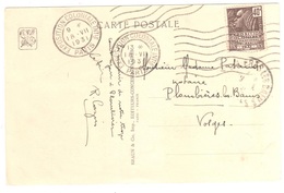 PARIS EXPOSITION COLONIALES INTle Carte Postale ANGKOR-VAT 40c Fashi Yv 271 Ob 1931 MECA Flier 7 Lignes Ondulées D121 - Briefe U. Dokumente