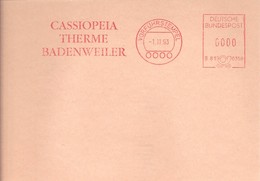 EMA ALLEMAGNE DEUTSCHLAND BUND GERMANY VORFUHRSTEMPEL SPECIMEN CASSIOPEIA THERME BADENWEILER THERMALISME CASSIOPEE - Bäderwesen