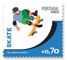 Portugal ** & Serie Extreme Sports, Skate, I Group 2014 (7988) - Skateboard