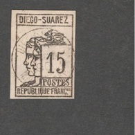 DIEGO-SUEREZ....1890-8:Yvert8 Used Cat.Value 110Euros($120) - Usati