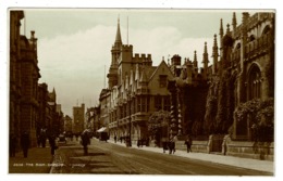 Ref 1359 - Judges Real Photo Postcard - The High & Carfax - Oxford - Oxford