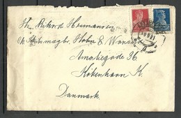 RUSSLAND RUSSIA 1927 Cover O To Denmark. Flap Missing - Lettres & Documents
