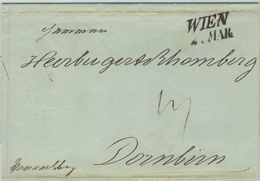 Wien Nach Dornbirn Vorarlberg - Herburg,er & Rhombert (Textil-Fabrik) - 1841 Vormärz - ...-1850 Préphilatélie