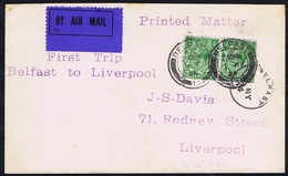 Ireland Airmail 1924 Belfast To Liverpool Experimental Service First Flight BELFAST 2 MAY 24 - Aéreo